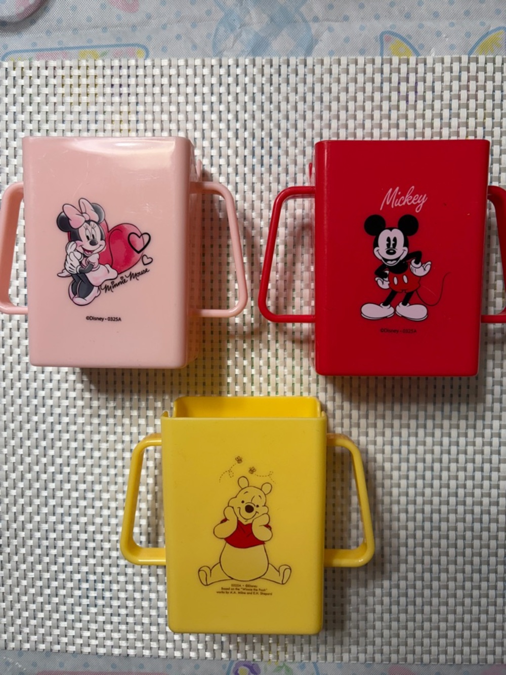 4/$20 bundle Disney Minnie, Mickey or Winnie the Pooh juice box holders